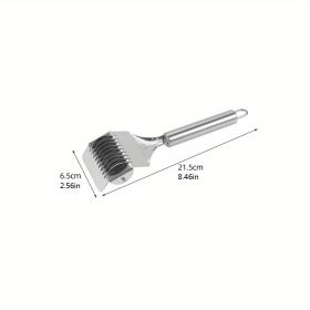 1pc; Stainless Steel Hand-held Noodle Cutting Kitchen Tools; Noodle Press Household Small Noodle Cutter; Kitchen Gadgets (size: 21.5*6.5cm/8.4*2.56in)